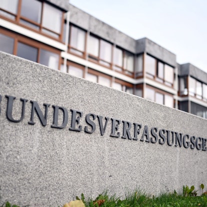 Außenaufnahme des Bundesverfassungsgerichts in Karlsruhe