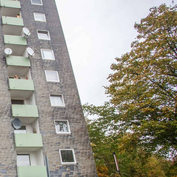 Blick auf ein Hochhaus