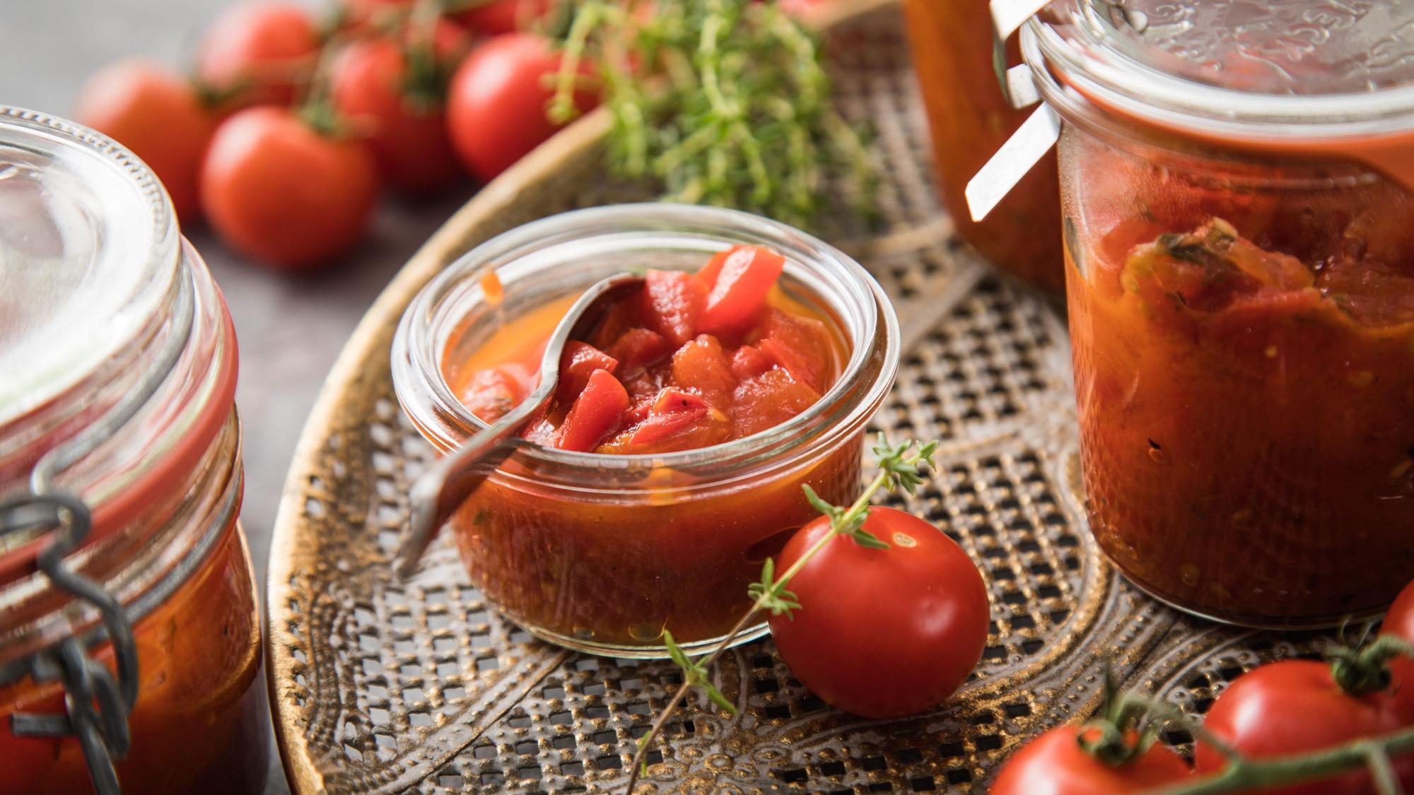 Das Tomaten-Chutney.