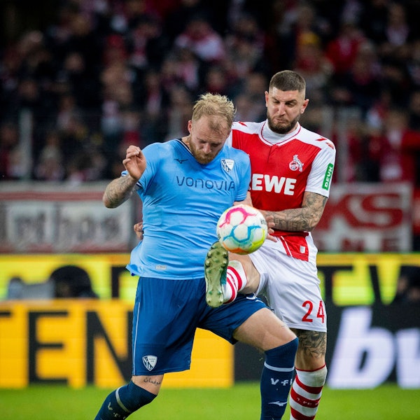 Cologne, Germany. 10th Mar, 2023. Philipp Hofmann Bochum, Julian Chabot Köln 1. FC Köln - VfL Bochum 10.03.2023 *** Cologne, Germany 10th Mar, 2023 Philipp Hofmann Bochum , Julian Chabot Cologne 1 FC Köln VfL Bochum 10 03 2023