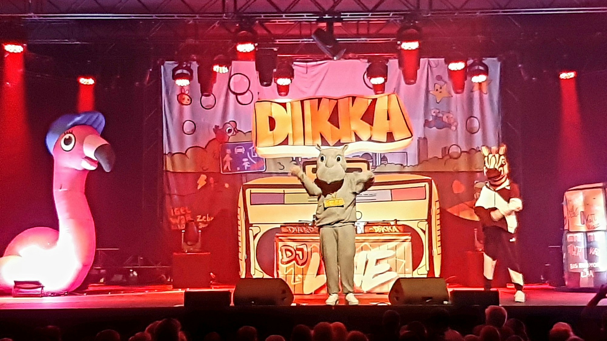 Konzert von Dikka (Rapmusik für Kinder) im Forum bei den Leverkusener Jazztagen.