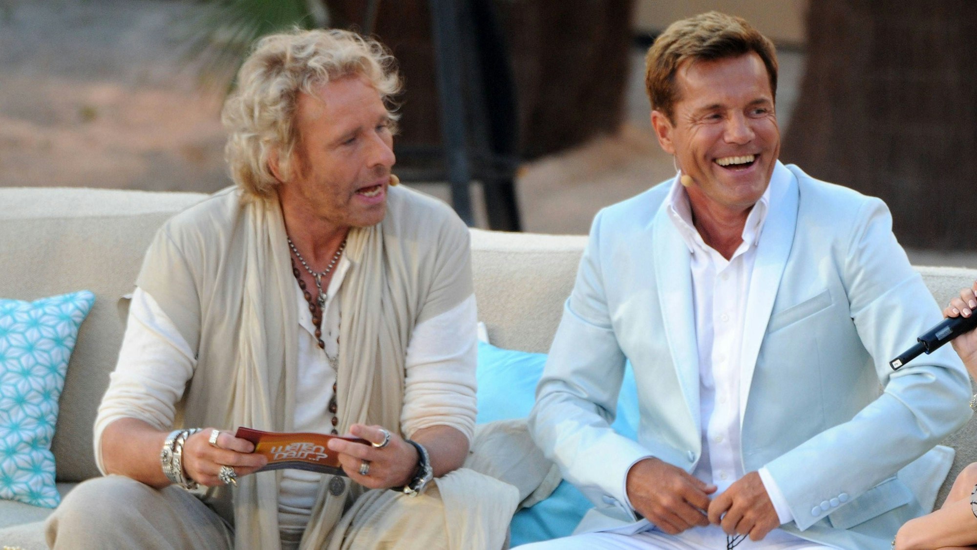 Thomas Gottschalk und Dieter Bohlen bei der Mallorca-Ausgabe von „Wetten, dass..?“ 2011.