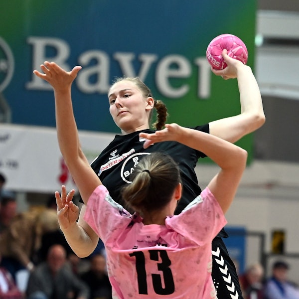 20.05.2023, Handball-Bayer Leverkusen-Halle
oben: Vioila Leuchter (Bayer)
Foto: Uli Herhaus
