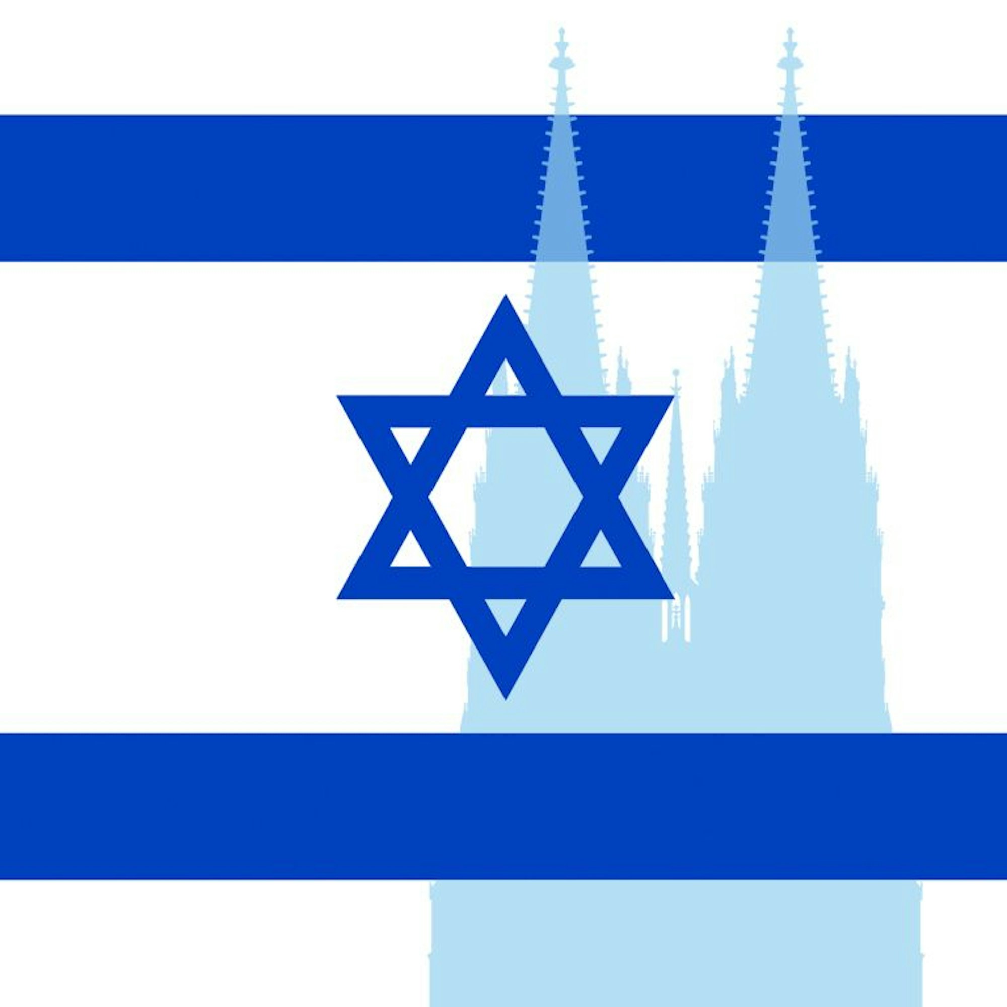 Davidstern vor Kölner Dom: Grafik zum Gedenken an die Pogromnacht