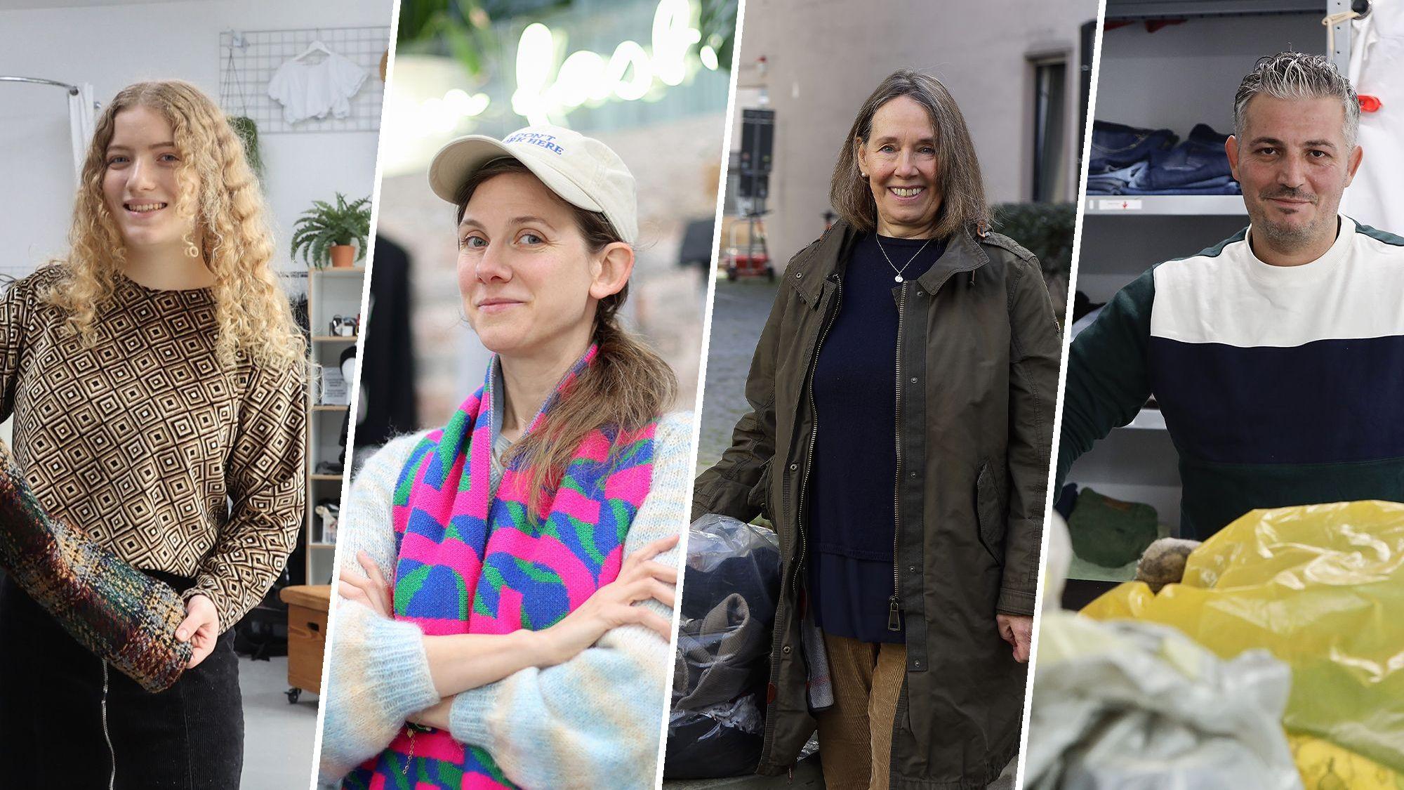Mia Kehrer, Lena Schröder, Sabine und Ibrahim Bulut aus Köln. Montage