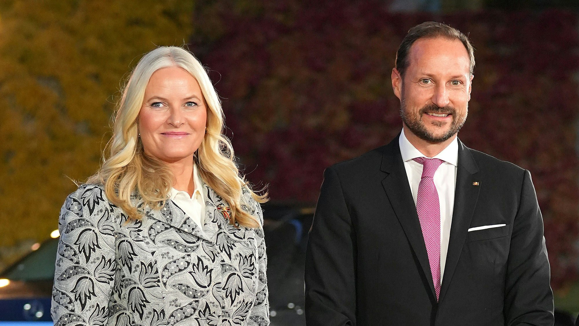 Prinzessin Mette-Marit und ihr Ehemann Kronprinz Haakon bei ihrem Staatsbesuch in Deutschland 2023.