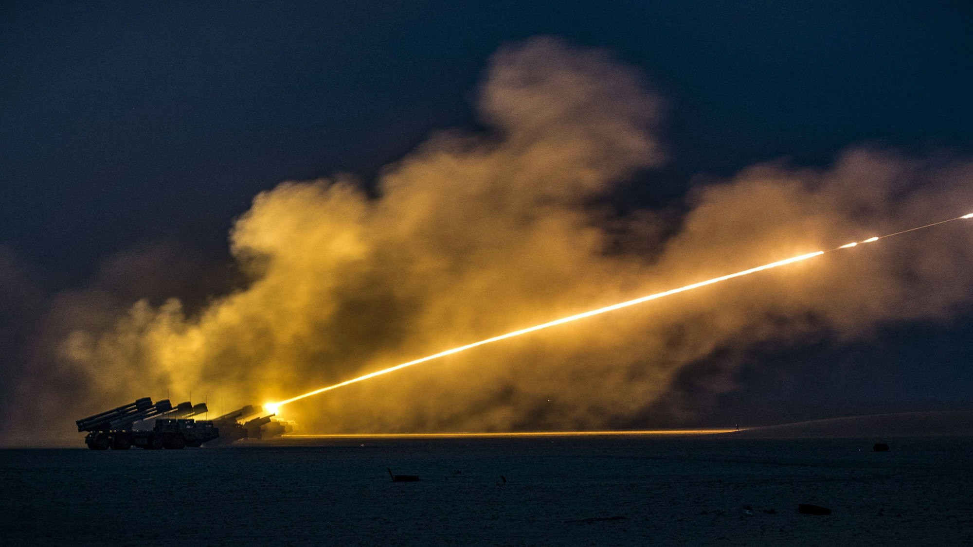 Das amerikanische Waffensystem HIMARS bei einer Übung. Die Ukraine hat zuletzt mehrere erfolgreiche Schläge gegen die russische Armee mit den Raketen durchgeführt. (Archivbild)