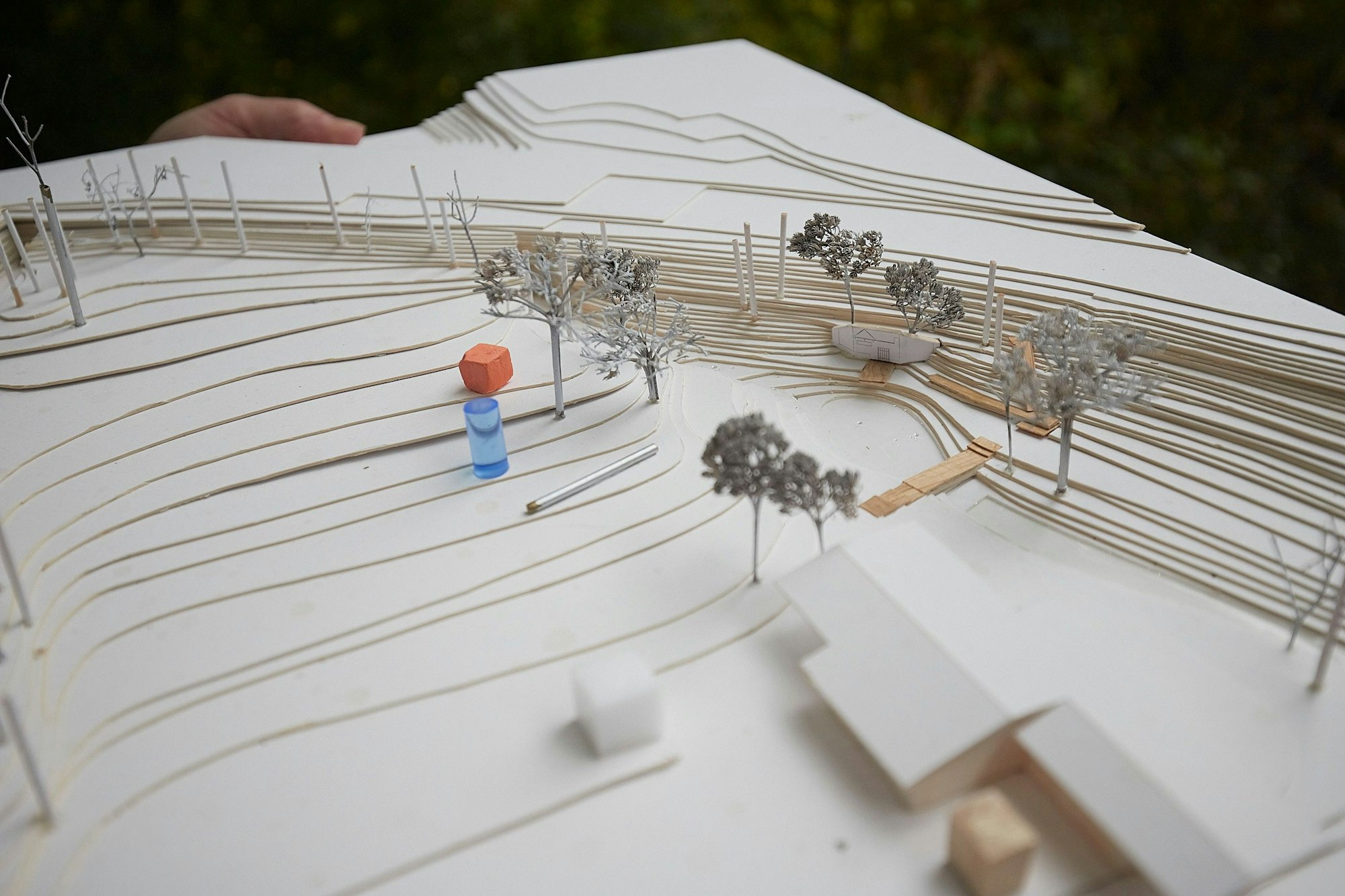 Zu sehen ist ein Modell der umgestalteten Erftquelle.