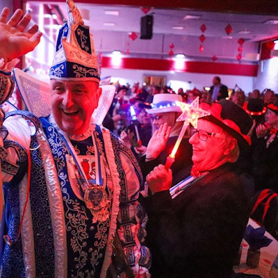 Volkmar Blank, Leichlingens Prinz in der Session 2023/24, in der Stadthalle Bergisch Neukirchen