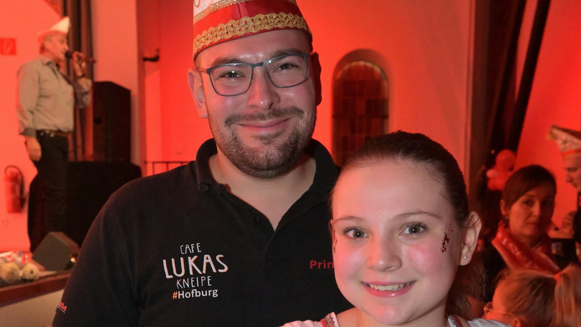 Die Heiligenhauser Tollitäten in spe: Prinz Dennis mit Kinderprinzessing Clara Lingen.