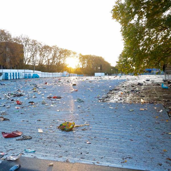 Am Tag danach: Die Uniwiese am 12. November.