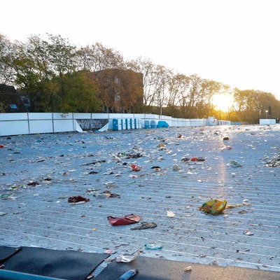 Am Tag danach: Die Uniwiese am 12. November.