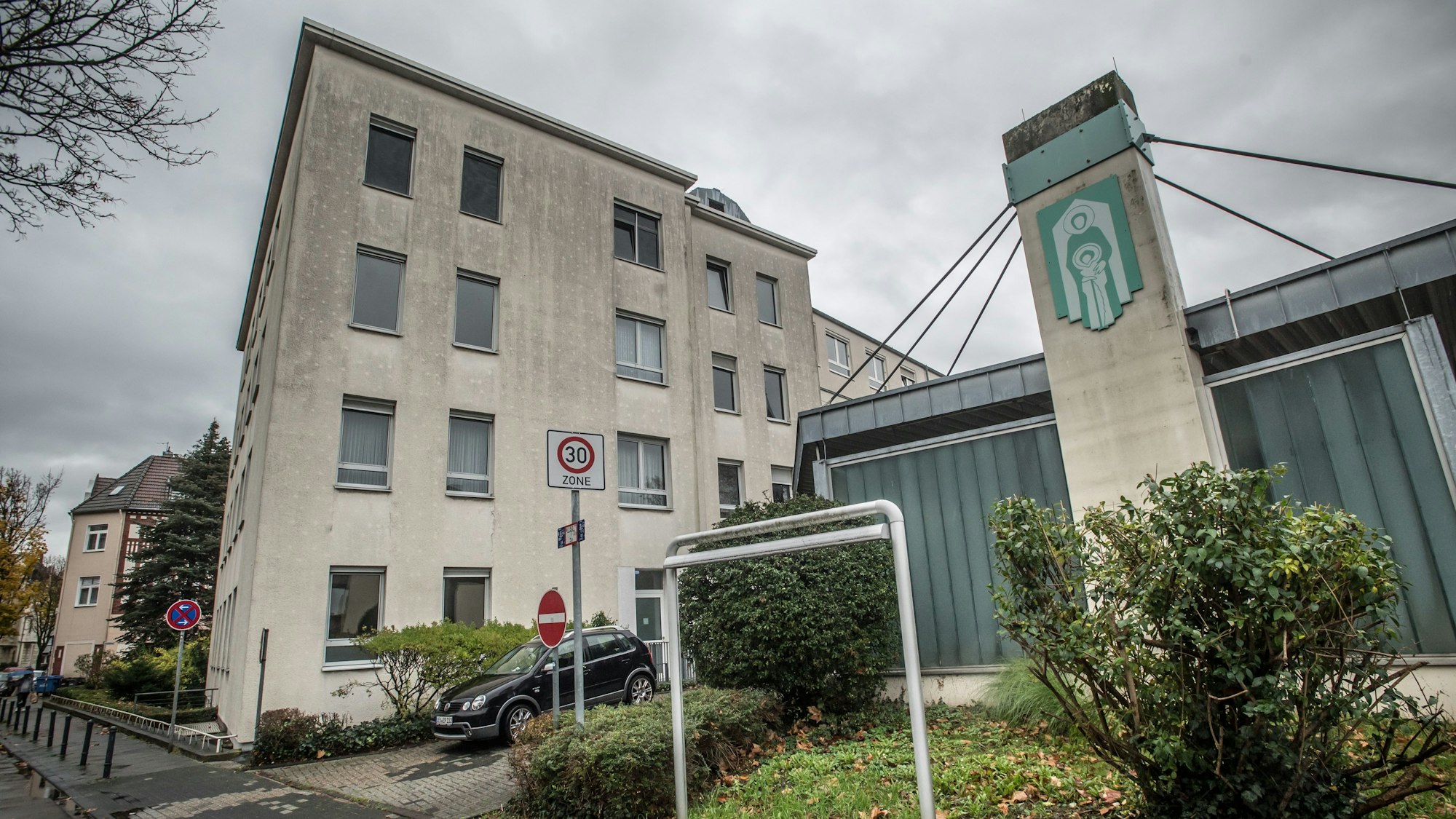 Das ehemalige Sankt-Josef-Krankenhaus in Leverkusen-Wiesdorf