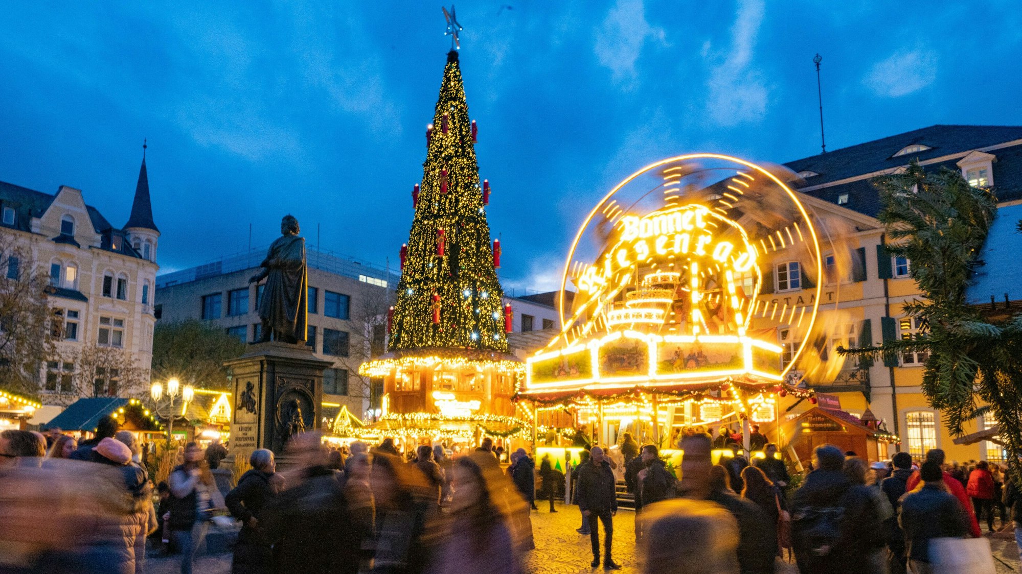 Der Bonner Weihnachtsmarkt im Jahr 2022.