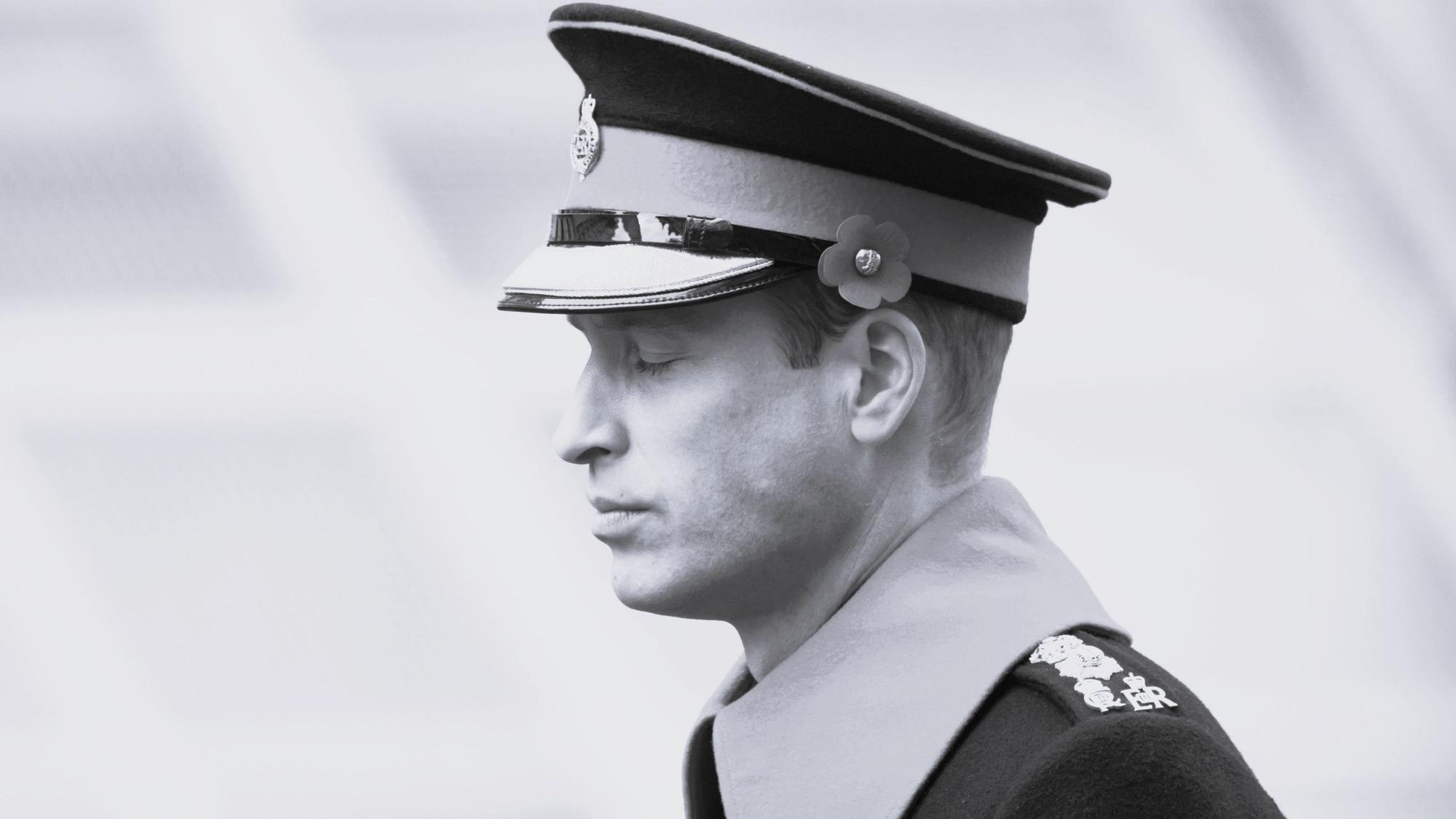 Der Prinz von Wales bei der Gedenkfeier zum „Remembrance Sunday“ am Kriegsdenkmal Cenotaph auf der Whitehall in London.