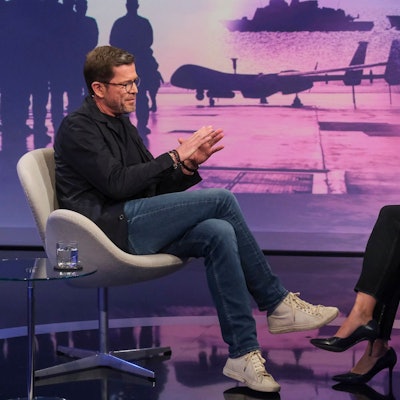 ARD/"maischberger" vom 14.11.2023
abgebildete Personen v.l.n.r. Karl-Theodor zu Guttenberg (CSU, ehemaliger Bundesverteidigungsminister), Sandra Maischberger