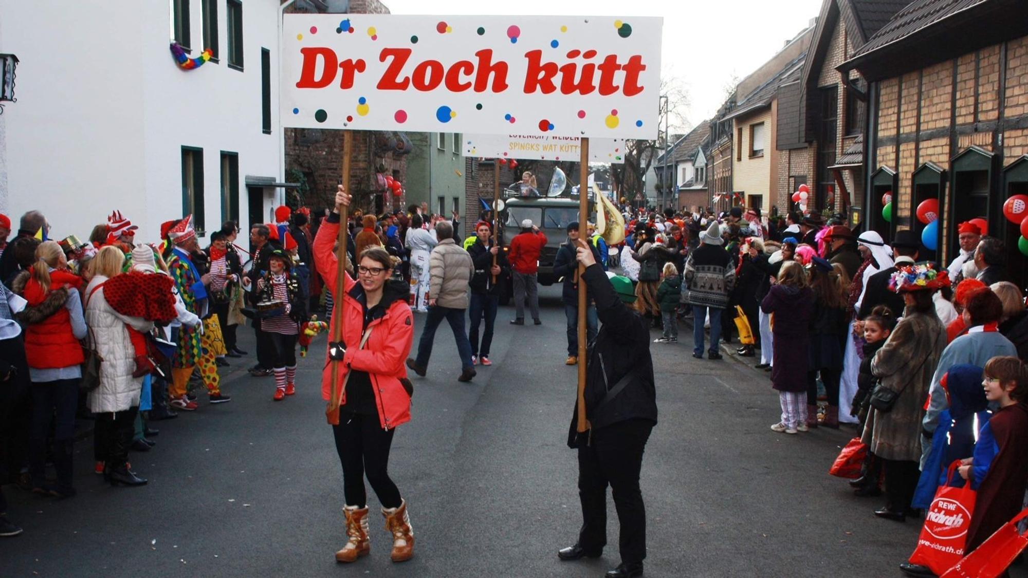Jecke beim Veedelszoch Köln-Lövenich und Weiden