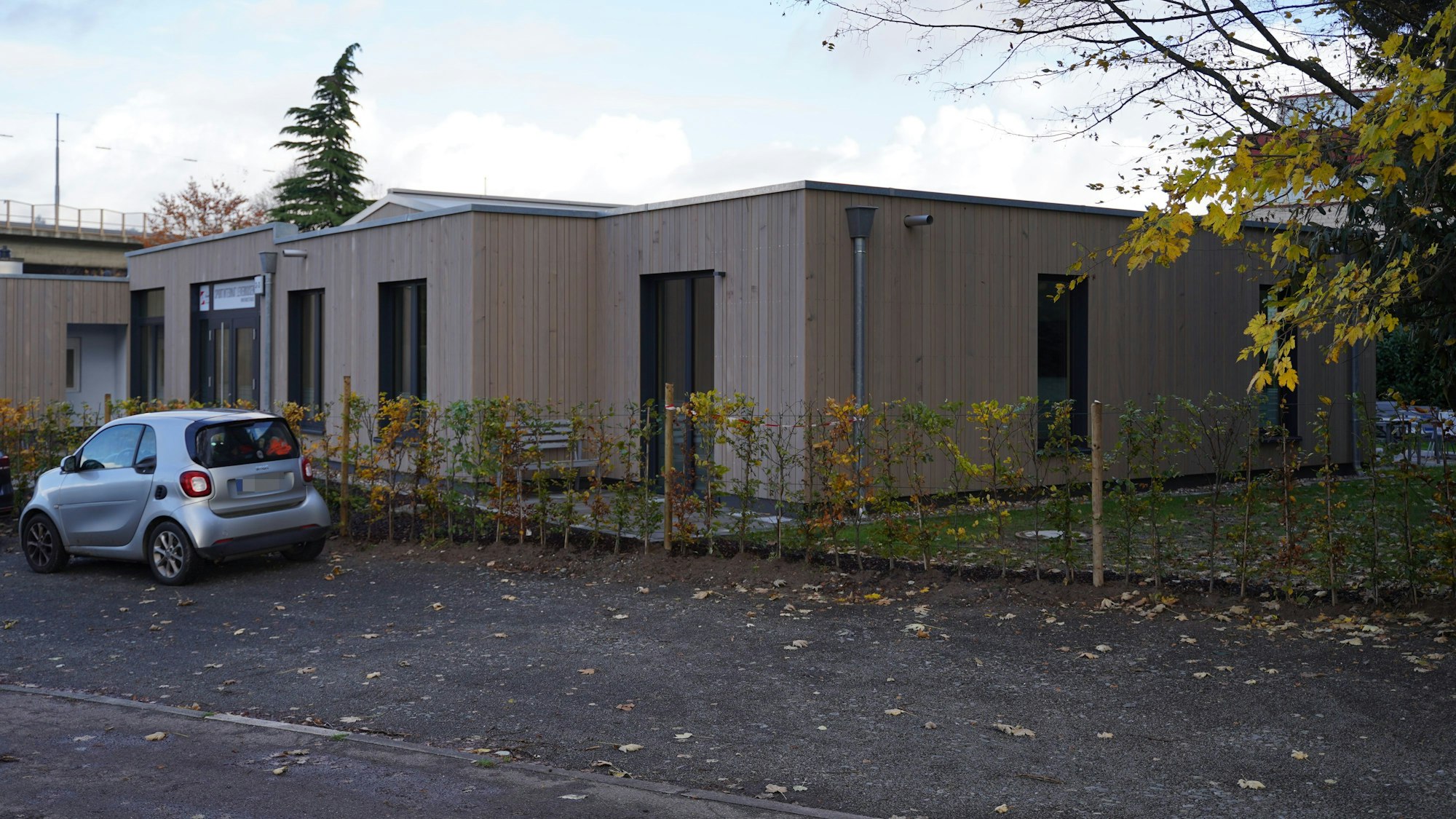 Der neue Anbau am Sportinternat des TSV Bayer 04 Leverkusen