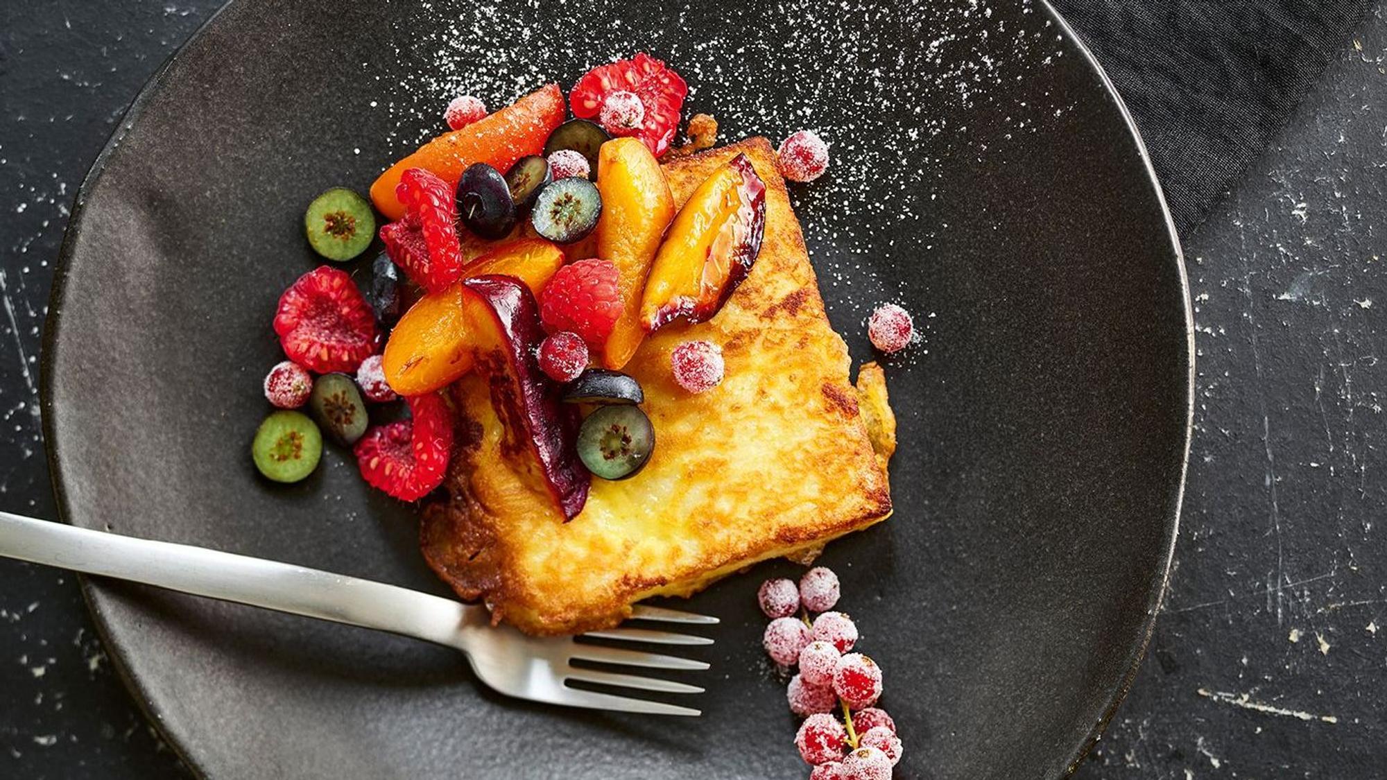 gebackene Grießschnitte aus dem Buch Genial Günstig Genießen
