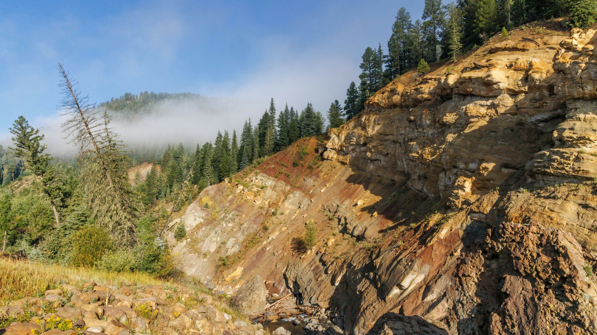 Die San Juan Mountains bei Pagosa Springs, Colorado. Hier harrte ein Hund zehn Wochen bei seinem toten Herrchen aus.