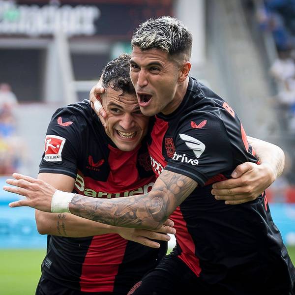Verstehen sich gut auf dem Rasen: Exequiel Palacios (re.) und Granit Xhaka.