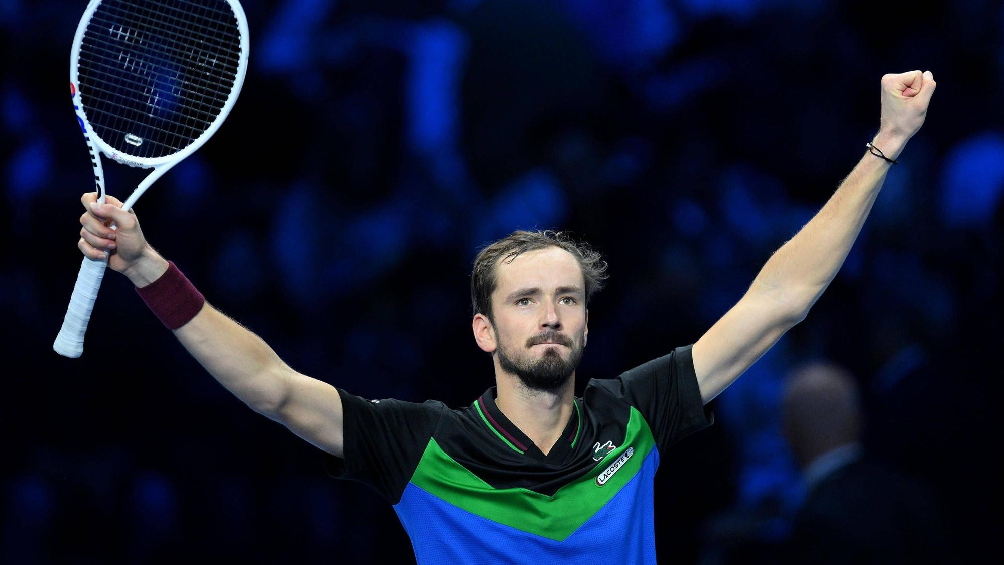 Danil Medvedev nach seinem Sieg gegen Alexander Zverev.