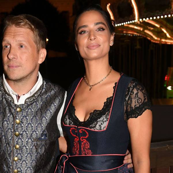 Oliver und Amira Pocher auf dem Oktoberfest in München.