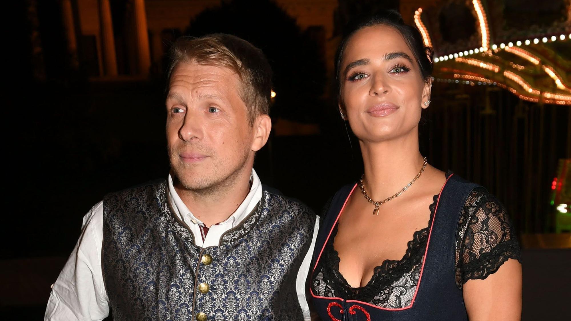 Oliver und Amira Pocher auf dem Oktoberfest in München.