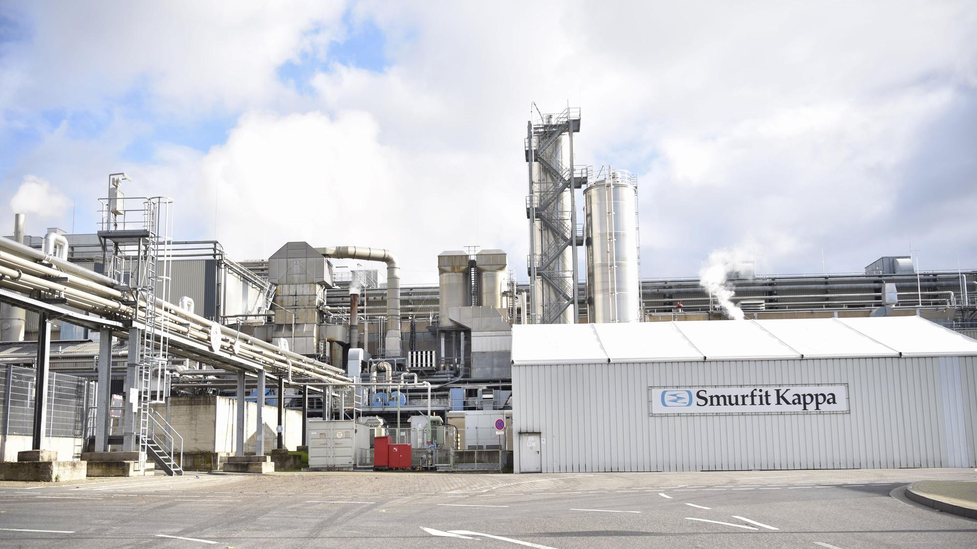 Ein Blick auf die Zülpicher Papierfabrik des Unternehmens Smurfit Kappa.
