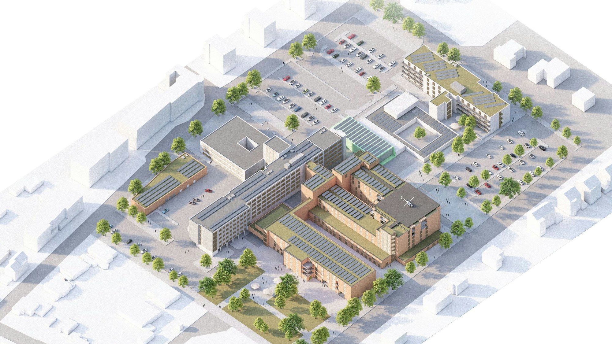 Die Gesellschaft der Franziskanerinnen zu Olpe (GFO) plant die Zusammenlegung ihrer beiden Betriebsstätten am Standort Sieglar. So sieht die Zielplanung aus