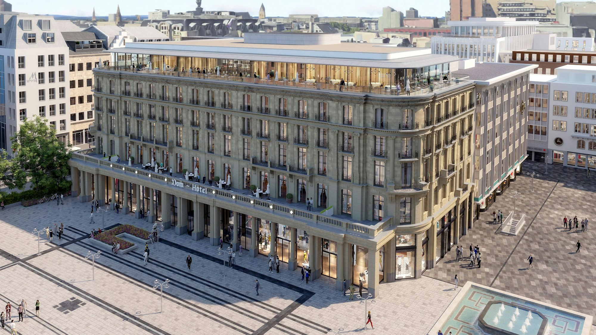 So soll das Dom-Hotel mal aussehen.