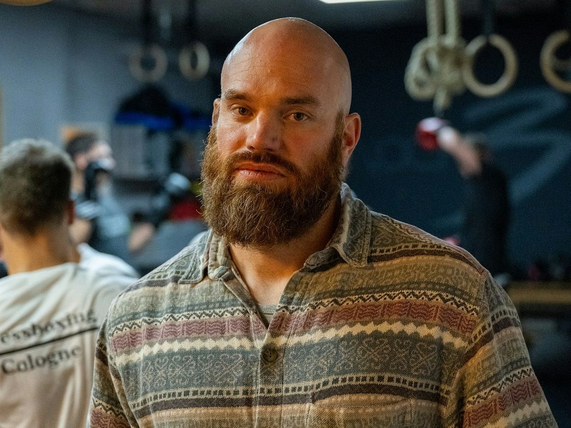 Denno Probst, Schachbox-Trainer von Chessboxing Cologne, in der Trainingshalle in der Probsteigasse in Köln