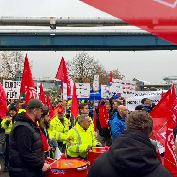 Betriebsversammlung bei Ford in Köln am 21.11.2023