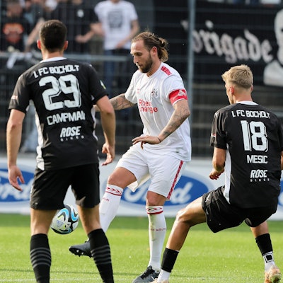 1. FC Köln Amateure (U21) vs. 1. FC Bocholt, Regionalliga West, Mitte: Marco Höger (1. FC Köln), 12.08.2023, Bild: Herbert Bucco