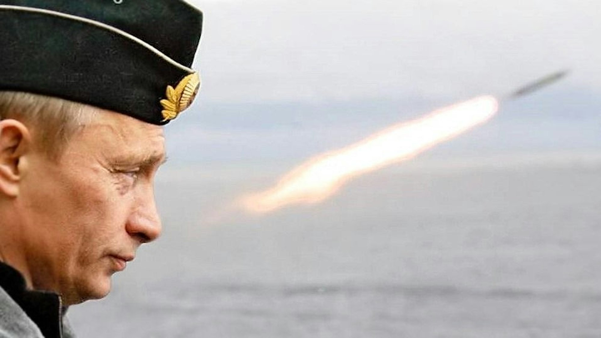 Krieg im Kopf: Kremlchef Wladimir Putin bei einer Übung der russischen Marine. (Archivbild)