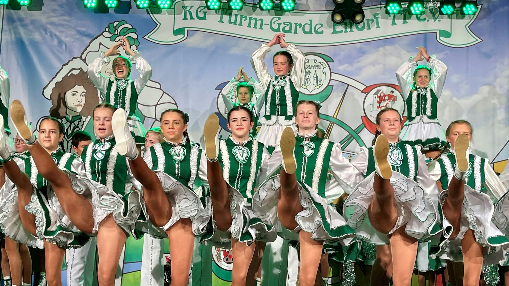Die Kinder und Junioren der Turm-Garde begeistern.
