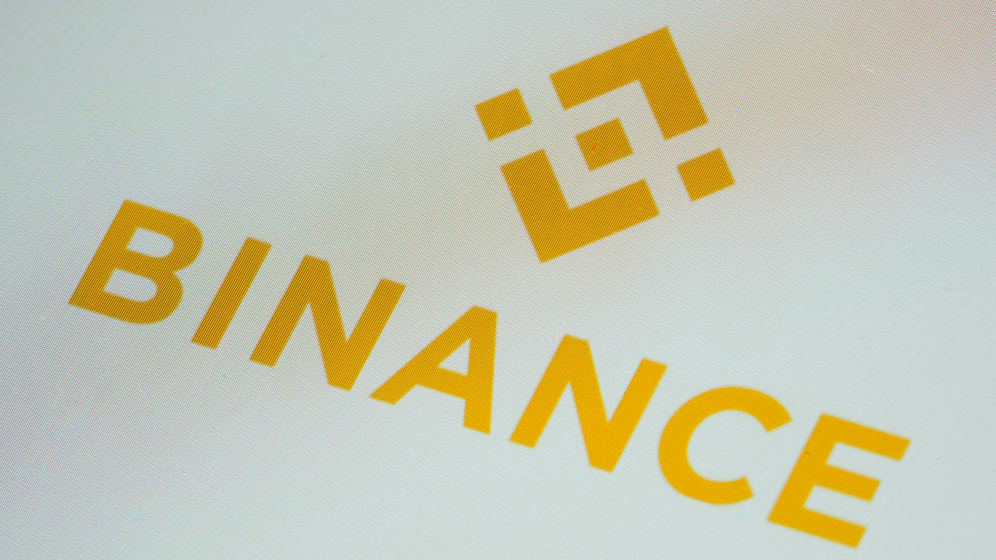 Das Logo der weltgrößten Kryptowährungsplattform „Binance“.