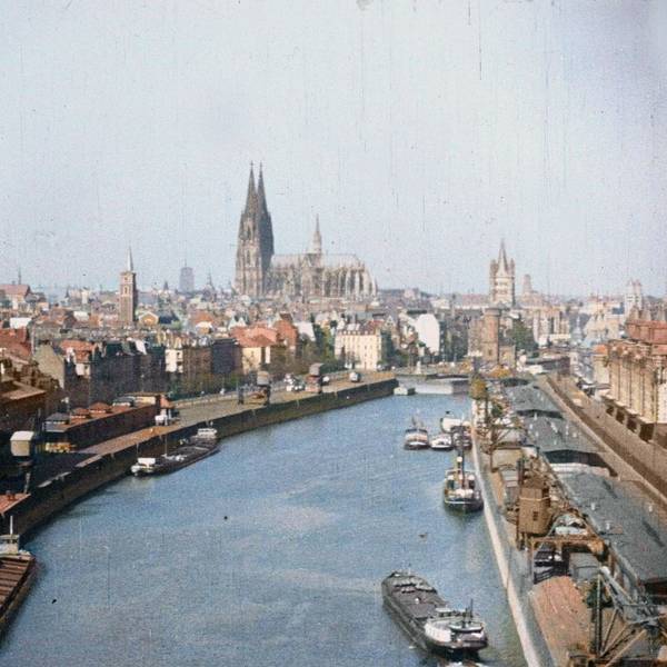 Der Kölner Hafen in den 1920er Jahren.