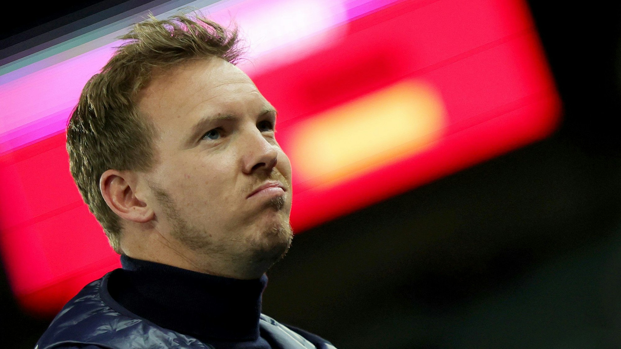 Stark gestartet, hart gelandet: Julian Nagelsmann wirkte am Dienstagabend in Wien schwer getroffen.