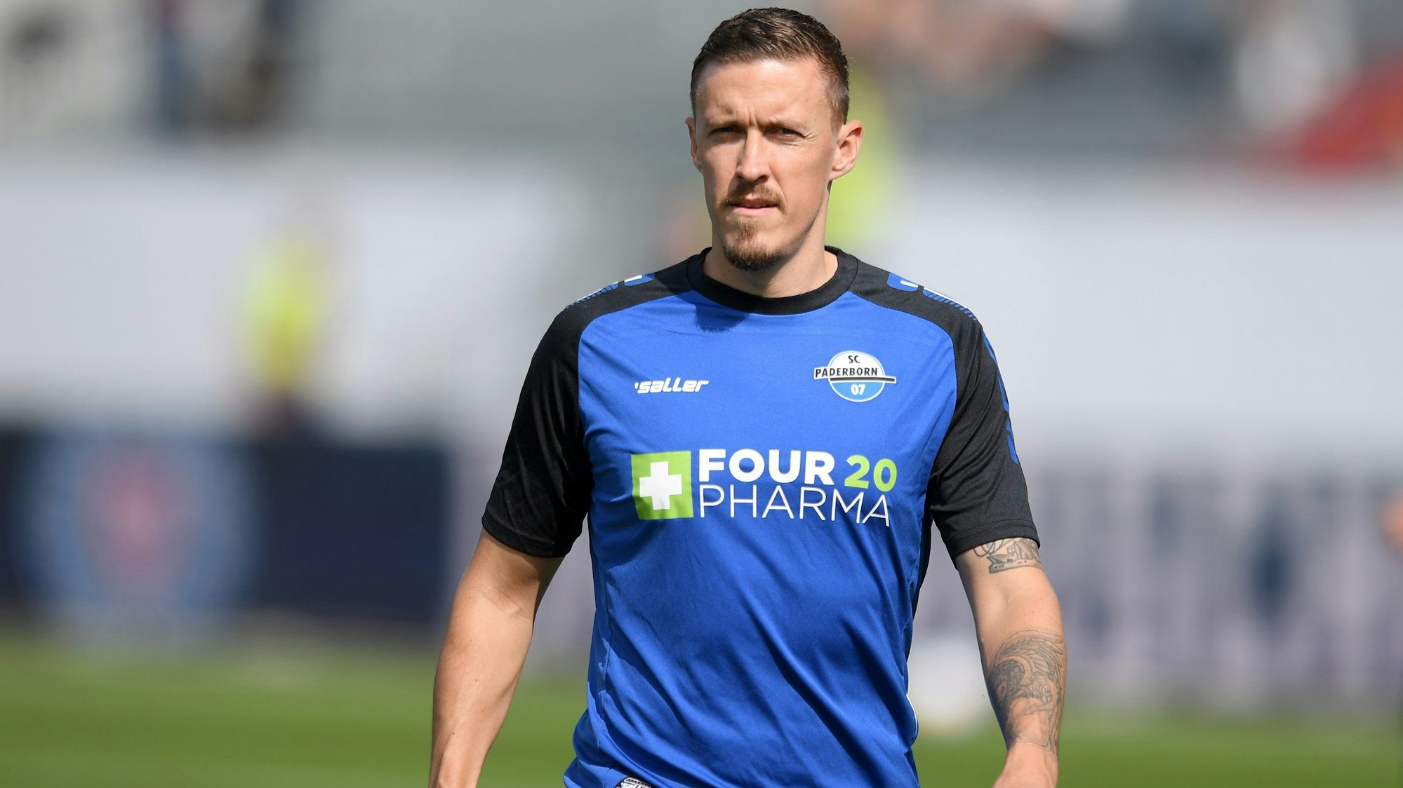 Max Kruse während des Aufwärmens beim SC Paderborn.