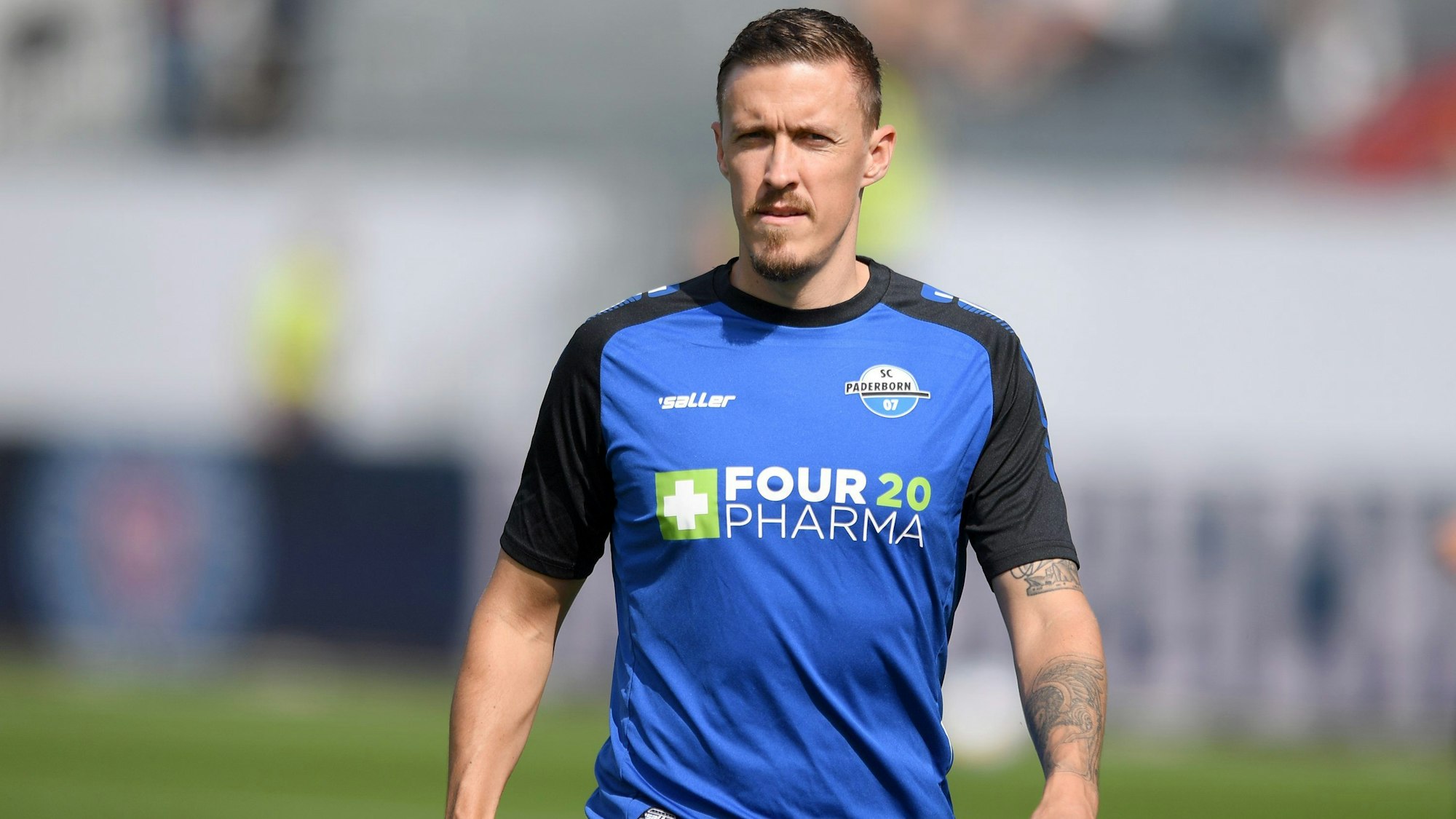 Max Kruse während des Aufwärmens beim SC Paderborn.