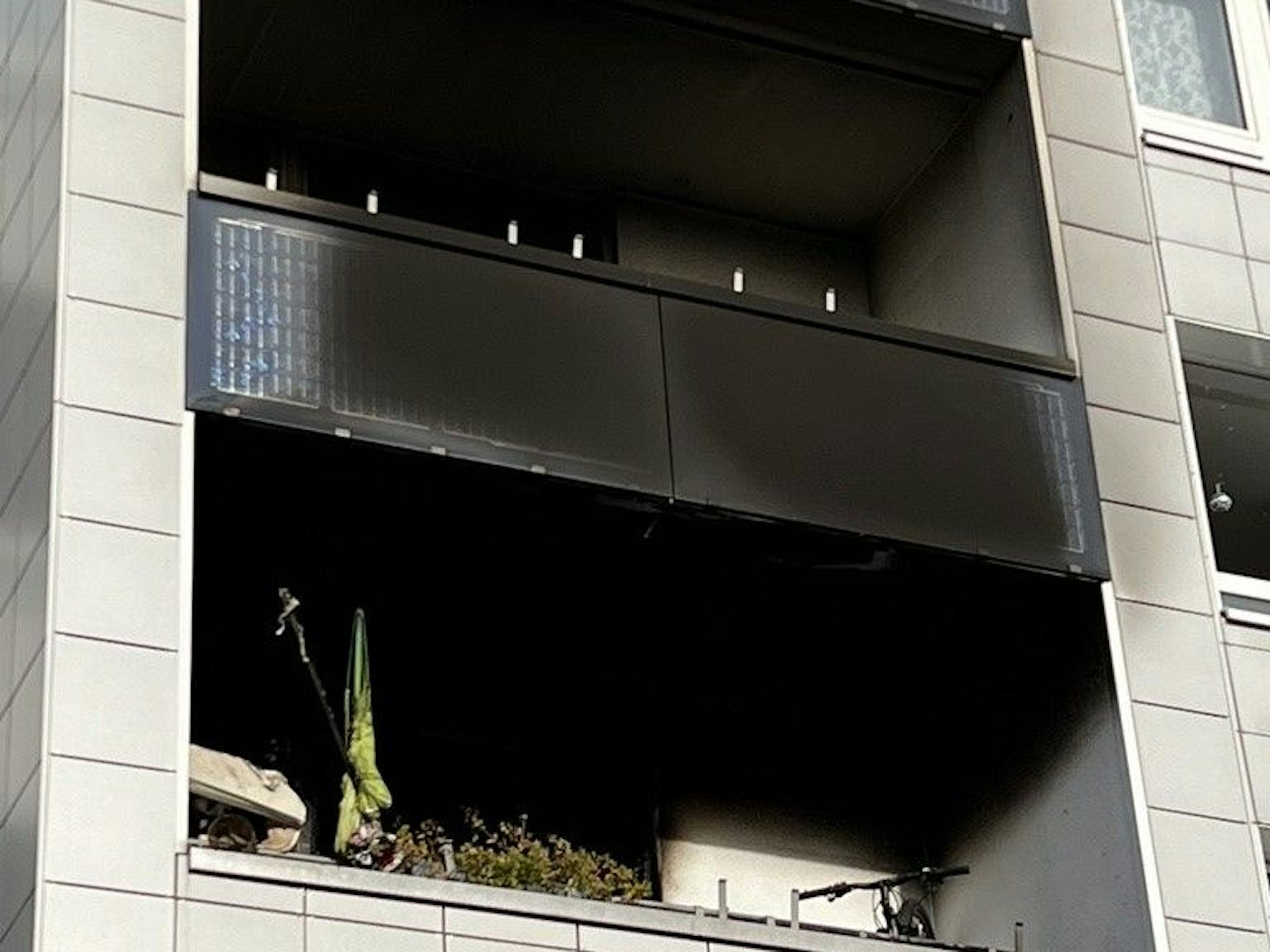 In der Wohnung war ein Feuer ausgebrochen.