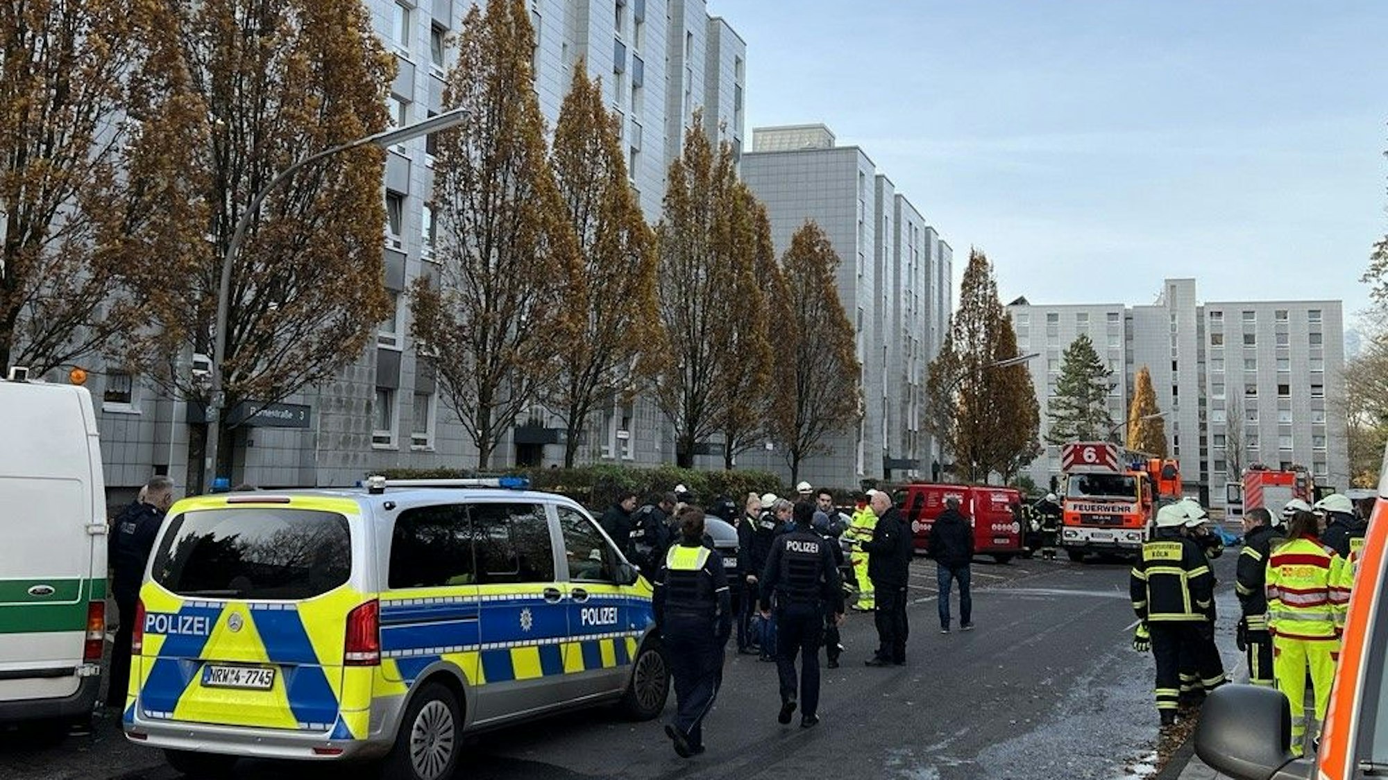 Spezialeinheiten der Polizei mussten Mittwochfrüh in den Stadtteil Bocklemünd ausrücken.
