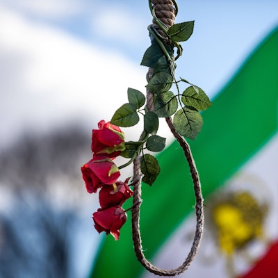 Protest gegen Folter im Irabn nach dem Tod der Kurdin Mahsa Amini.