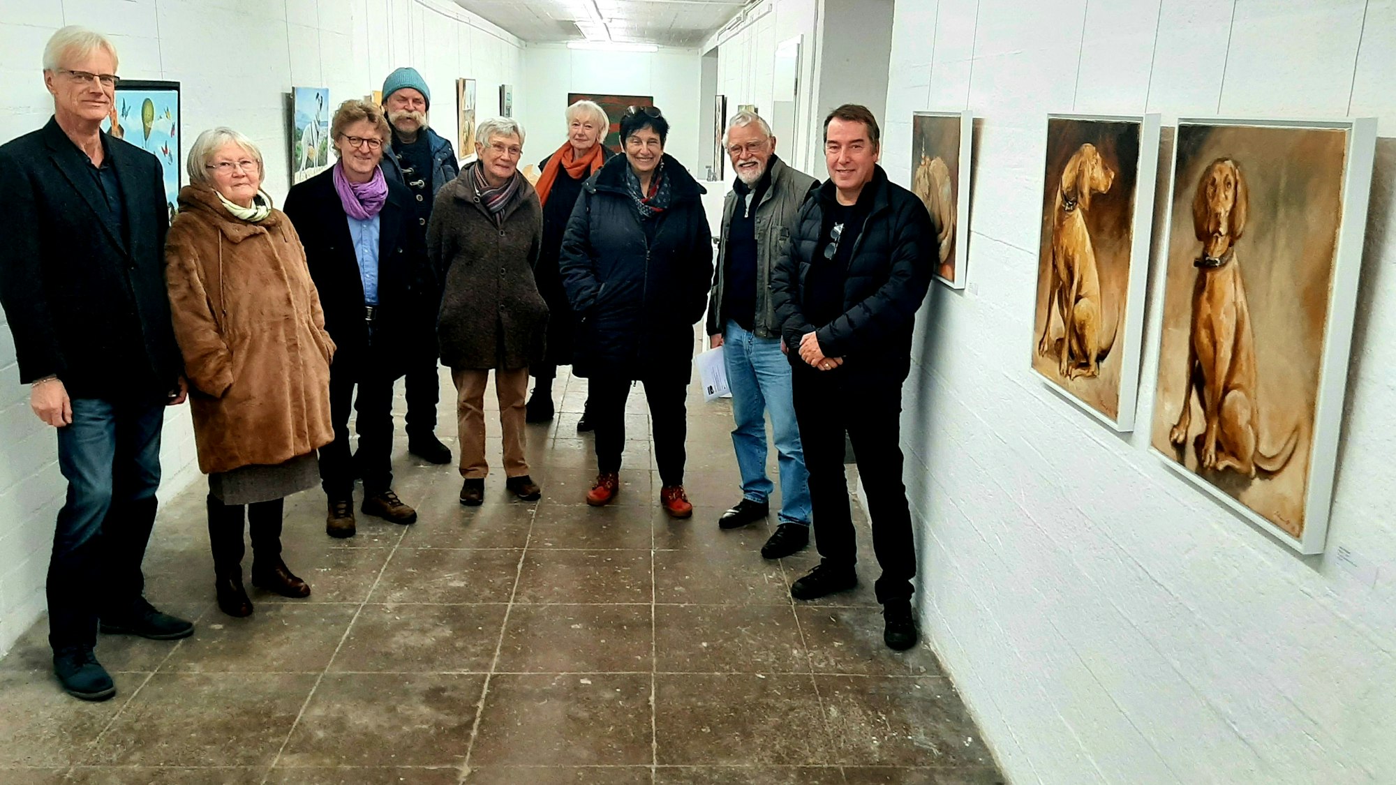 Ausstellung der AG Leverkusener Künstler „Hunde in der Kunst“ in der Galerie Künstlerbunker an der Karlstraße in Opladen.