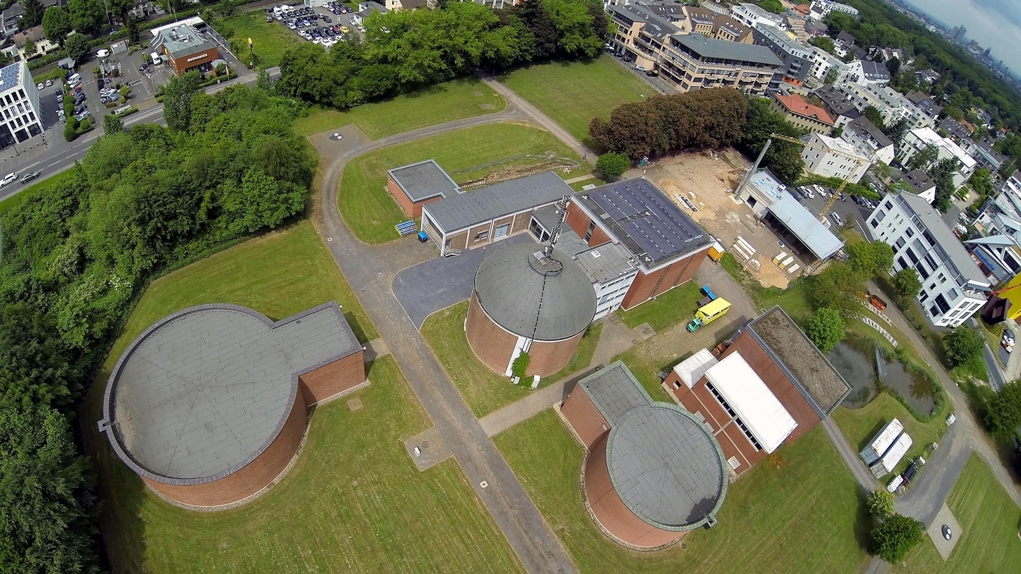 Ein Luftbild vom Wasserwerk in Efferen.