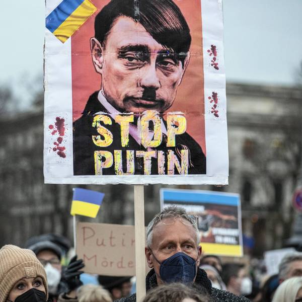 Bei einer Kundgebung in New York wird Wladimir Putin mit Adolf Hitler verglichen. Der Kremlchef teilt diese Gemeinsamkeit mit anderen internationalen Politikern. (Archivbild)