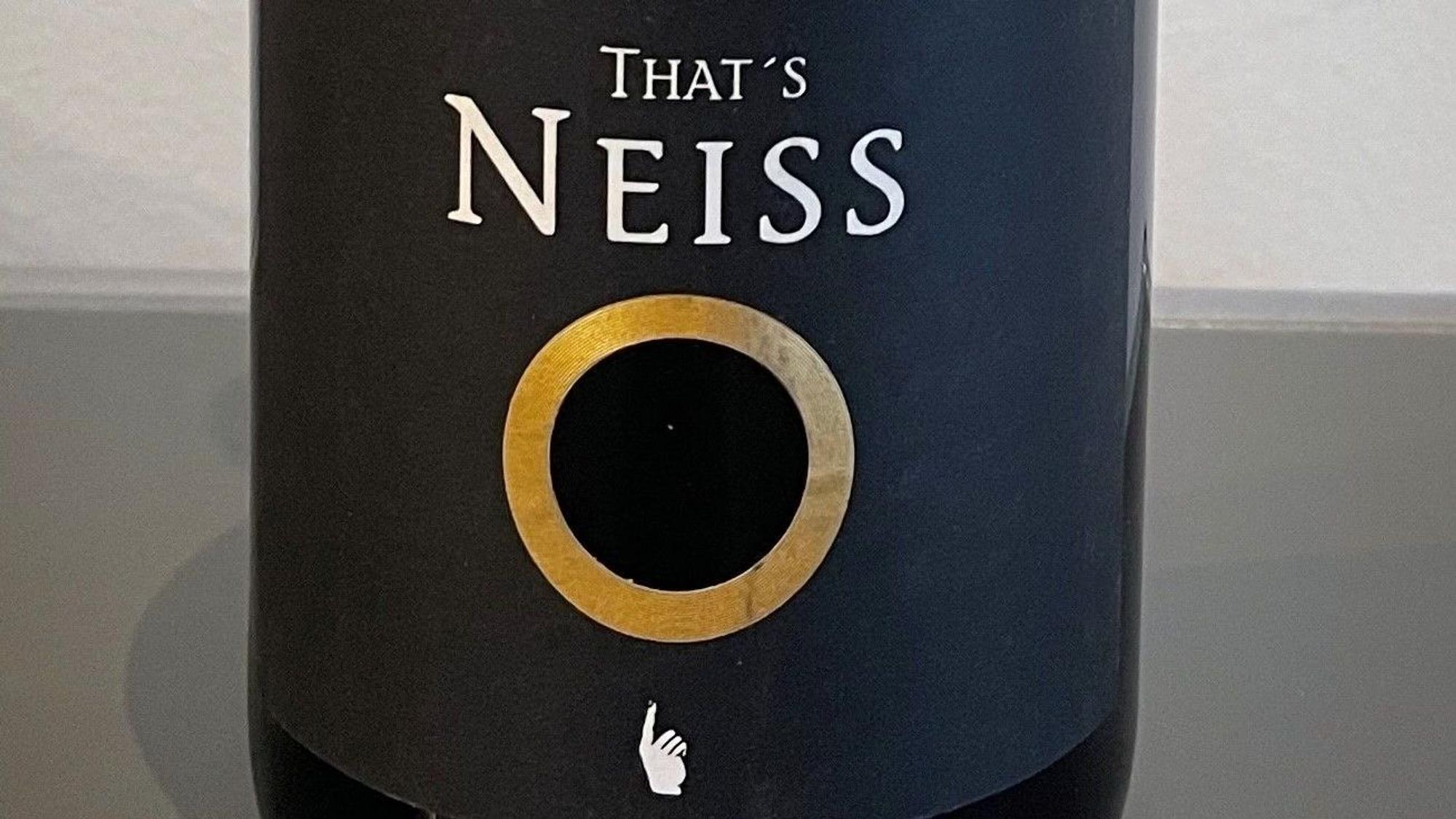 Foto vom Ettikett der Flasche That’s Neiss
