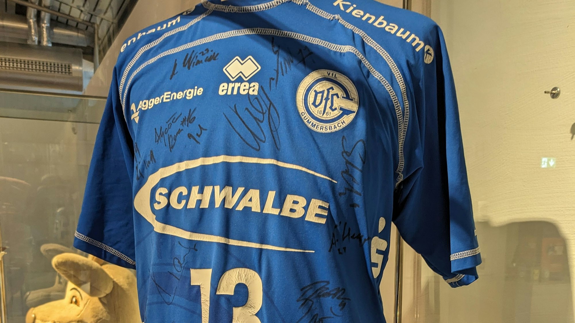 Foto eines Sporttrikots auf einer Schaufensterpuppe