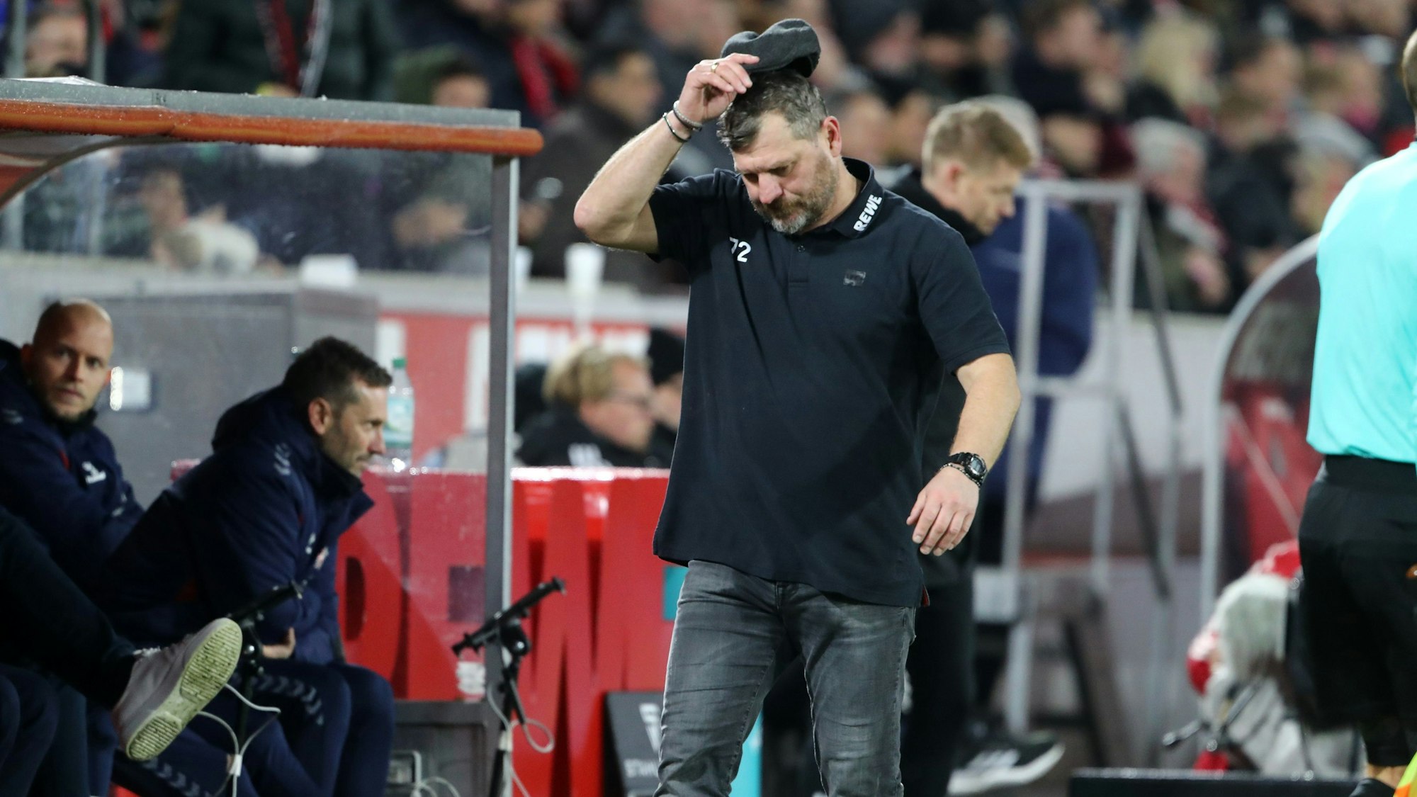 1.FC Köln vs. Bayern München, 12. Spieltag, 24.11.2023, 20.30 Uhr, Steffen Baumgart (1. FC Köln), Bild: Herbert Bucco